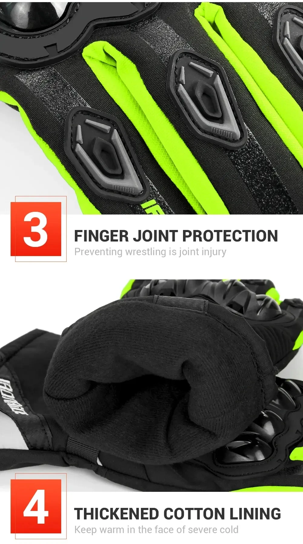 Motorcycle Gloves Waterproof Windproof Full Finger Moto Motorbike Riding Gloves Touch Screen Moto Motocross Gloves Winter