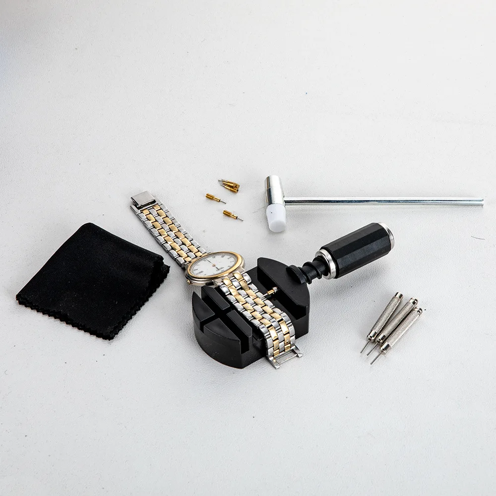 11pcs Repair Tool Strap Adjuster Band Tool With Pin Watch Bracelet Link Pin Tool Remover Easy To Remover Watch Regulator Tool