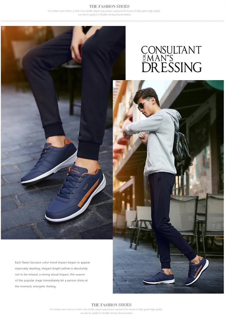 MAEDEF Shoes for Men Leather Sneaker Waterproof Casual Comfortable Men's Sneaker Lace Up Footwear Vulcanized Man Shoe Masculino