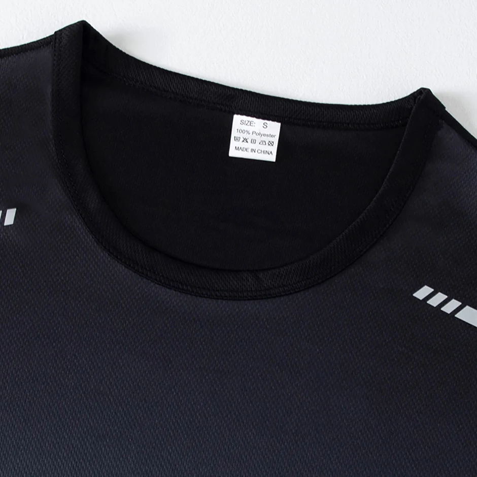 1/4/6 Pcs Men's Plus Size Gradient Quick-Drying Short-Sleeved Teenagers Loose Sports Running Fitness Football Basketball T-Shirt