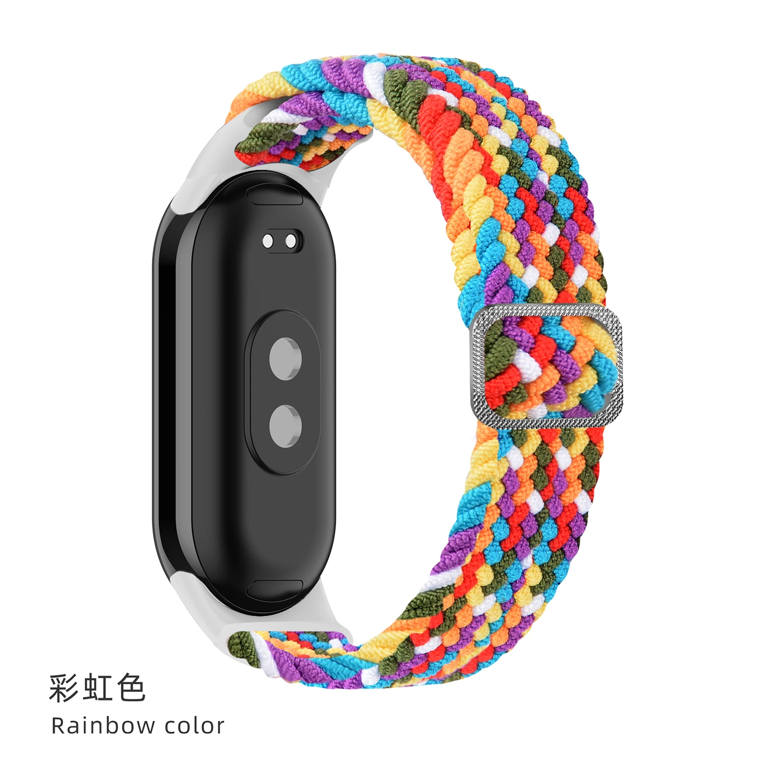 Strap for Xiaomi Mi Band 9 8 7 Elastic Nylon Braided Solo Loop Adjustable Buckle Replacement correa bracelet Miband 4 3 5 6 7