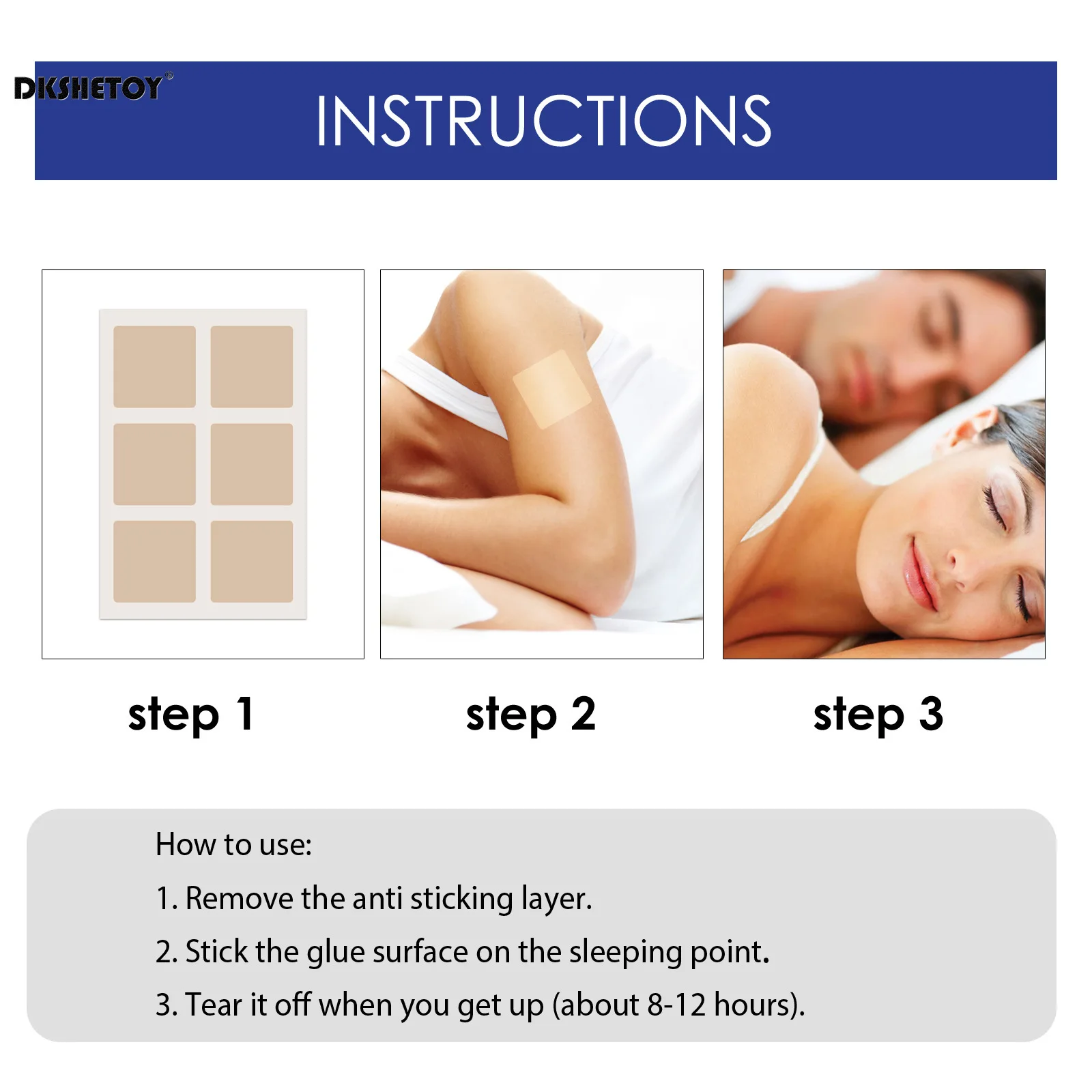 48pcs/96pcs sleep patches natural sleeping Insomnia Relief Patch Herbal Medical Improve Insomnia Stickers