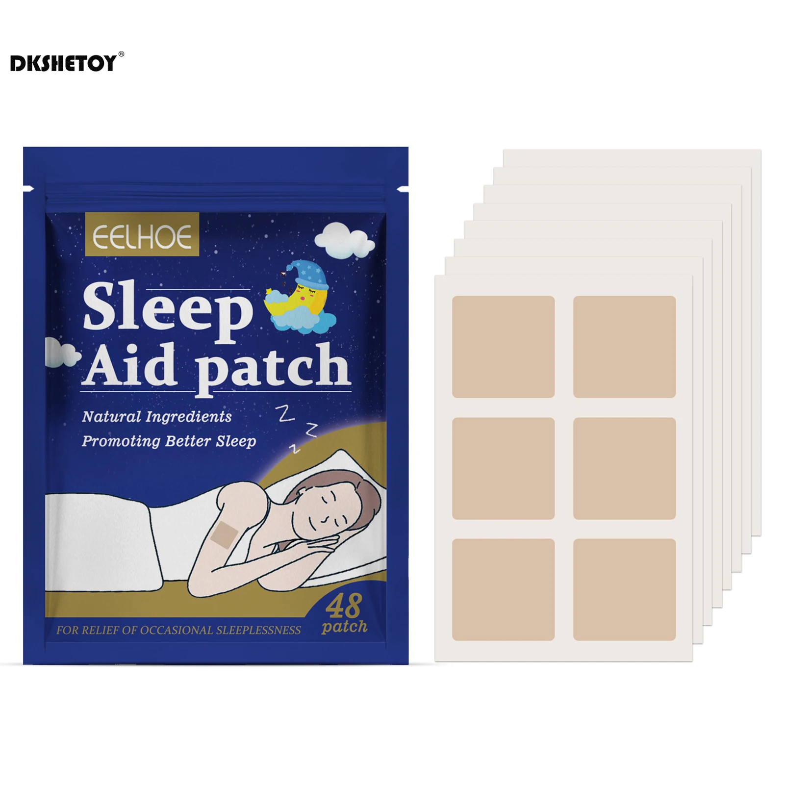 48pcs/96pcs sleep patches natural sleeping Insomnia Relief Patch Herbal Medical Improve Insomnia Stickers