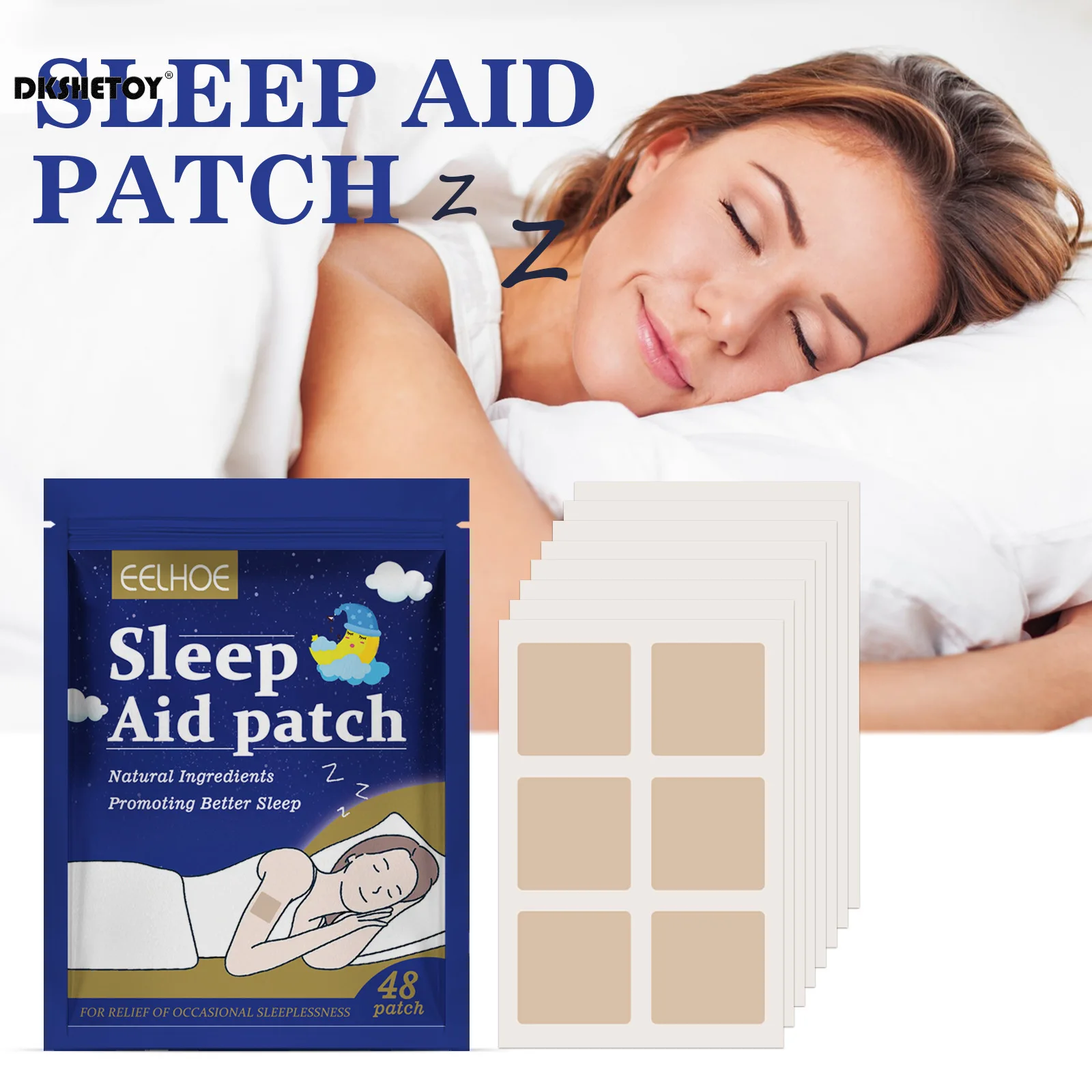 48pcs/96pcs sleep patches natural sleeping Insomnia Relief Patch Herbal Medical Improve Insomnia Stickers