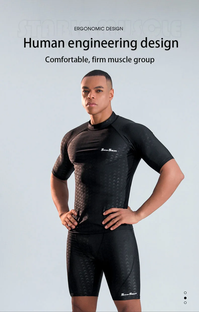 High Quality Men's Swimsuit Swim Shorts Five Quarter Quick Drying Loose Plus Size Swimming Kit Anti-embarrassment