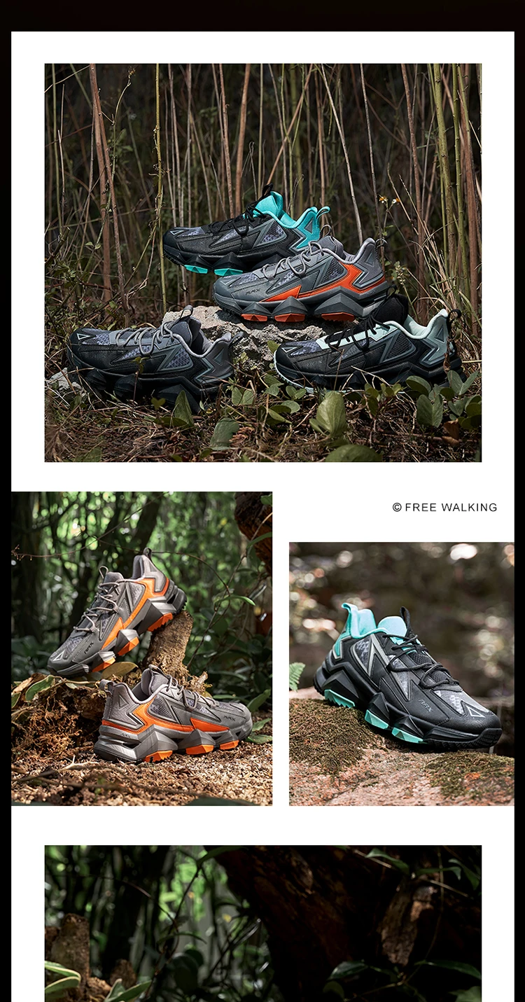 Rax Men Waterproof Hiking Shoes Breathable Hiking Boots Outdoor Trekking Sports Sneakers Tactical Shoes