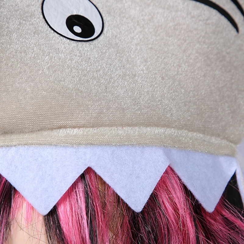 Halloween Shark Headgear Oversized Hat Party Holiday Hat for Teens Men Women N58F