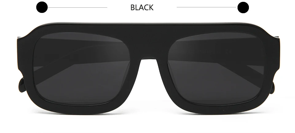 VEH Brand Design Acetate Big Vintage Pilot Sunglasses Men Oversized Frame Square Sun Glasses For Women Sunnies Female UV400