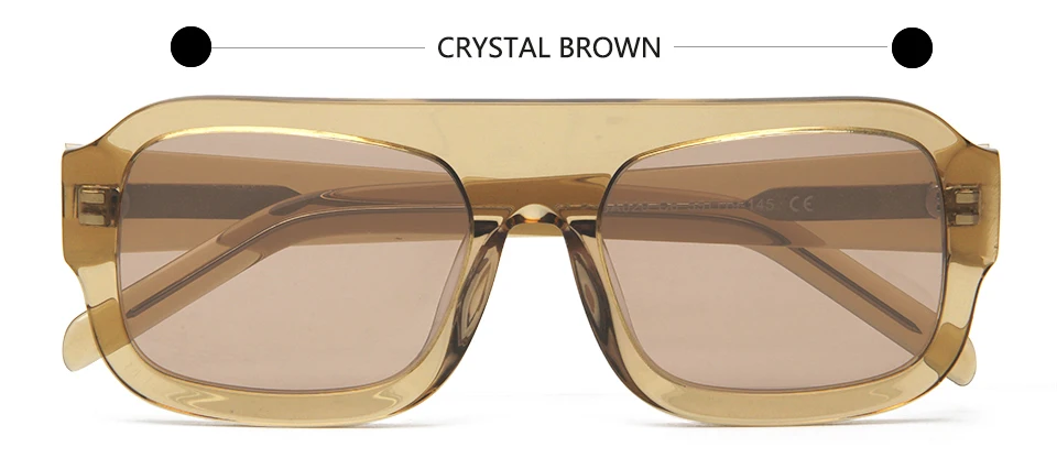VEH Brand Design Acetate Big Vintage Pilot Sunglasses Men Oversized Frame Square Sun Glasses For Women Sunnies Female UV400