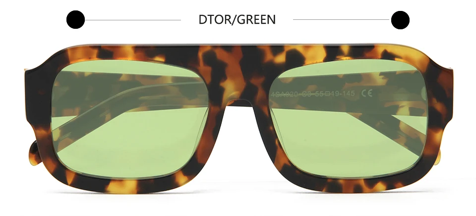 VEH Brand Design Acetate Big Vintage Pilot Sunglasses Men Oversized Frame Square Sun Glasses For Women Sunnies Female UV400