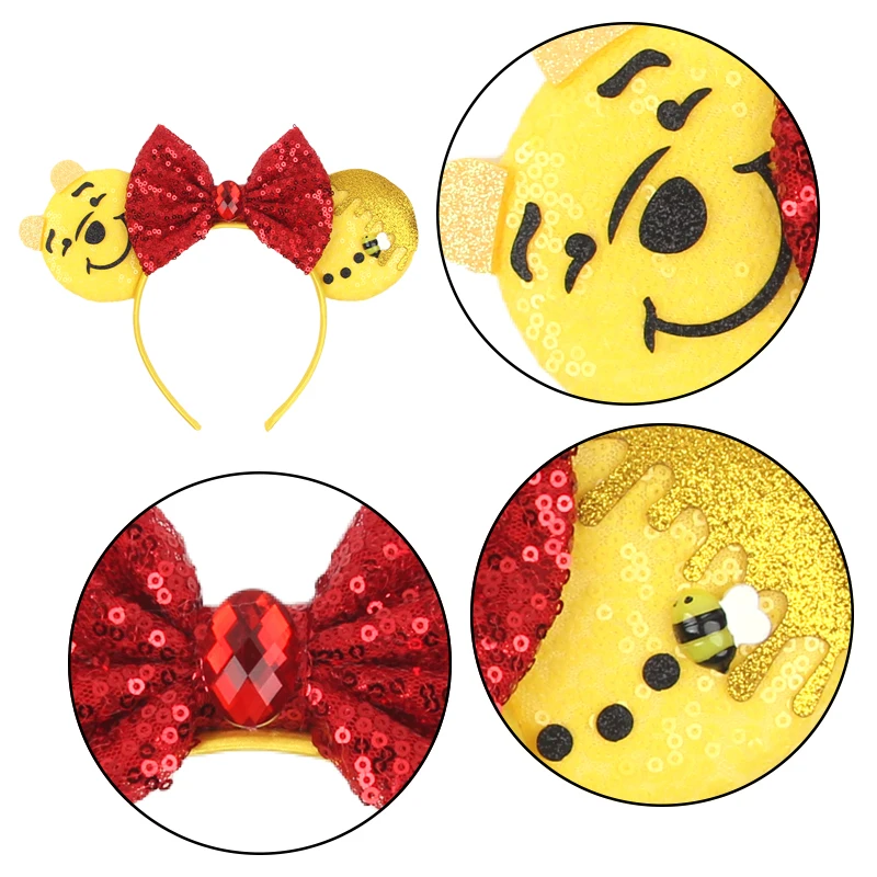 Cute Cartoon Character Animal Ear Hairband Plush Cosplay Party Costume Headband Decorative Hair Accessories for Girls & Children