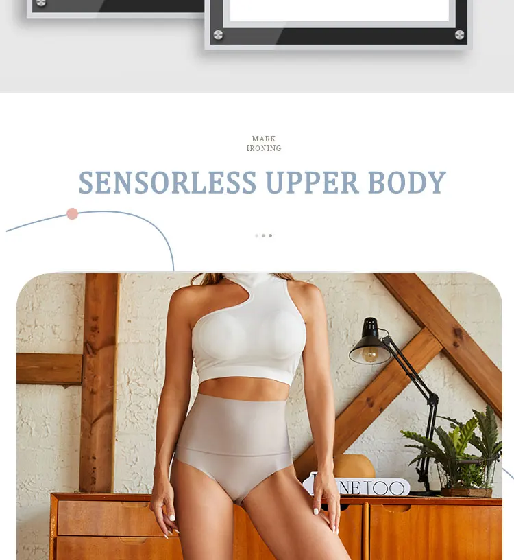2Pcs/Set High Waist Panties Women Body Slimming Underwear Breathable Comfortable Briefs Solid Briefs Breathable Lingerie
