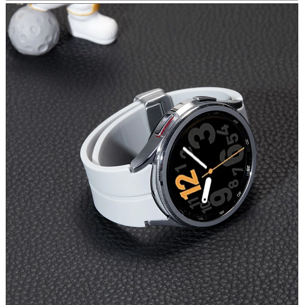 No Gap Magnetic Silicone Strap For Samsung Galaxy Watch 7 6 5 4 44mm 40mm Pro 45mm Bracelet Galaxy Watch6 Classic 43mm 47mm Band