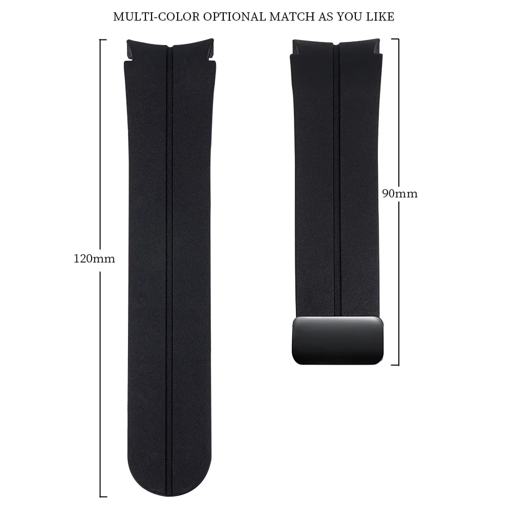 No Gap Magnetic Silicone Strap For Samsung Galaxy Watch 7 6 5 4 44mm 40mm Pro 45mm Bracelet Galaxy Watch6 Classic 43mm 47mm Band