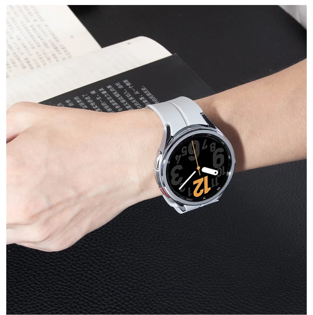 No Gap Magnetic Silicone Strap For Samsung Galaxy Watch 7 6 5 4 44mm 40mm Pro 45mm Bracelet Galaxy Watch6 Classic 43mm 47mm Band