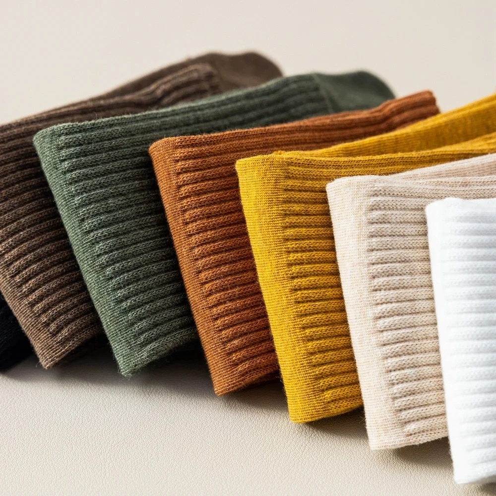 4 Pairs Women Toe Socks Five Finger Socks High Quality Cotton Autumn Spring Middle Tube Sports Socks with Separate Fingers