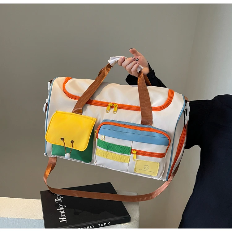 Travel Bag, Duffel Bag Cosmetics Bag, Professional Fitness Bag, Yoga Swimming Training Backpack, Satchel Shoulder Crossbody Tote Bag, Suitable for Men and Women