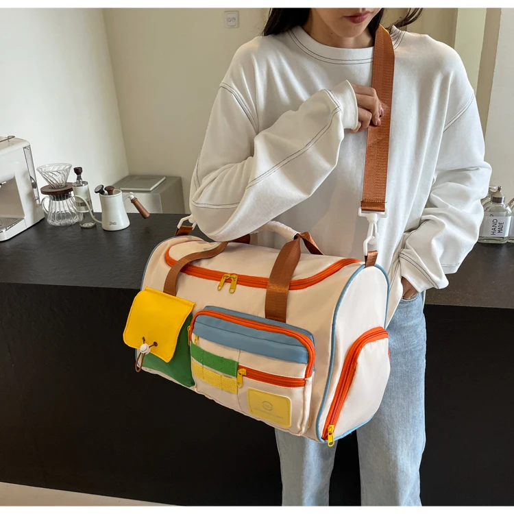 Travel Bag, Duffel Bag Cosmetics Bag, Professional Fitness Bag, Yoga Swimming Training Backpack, Satchel Shoulder Crossbody Tote Bag, Suitable for Men and Women