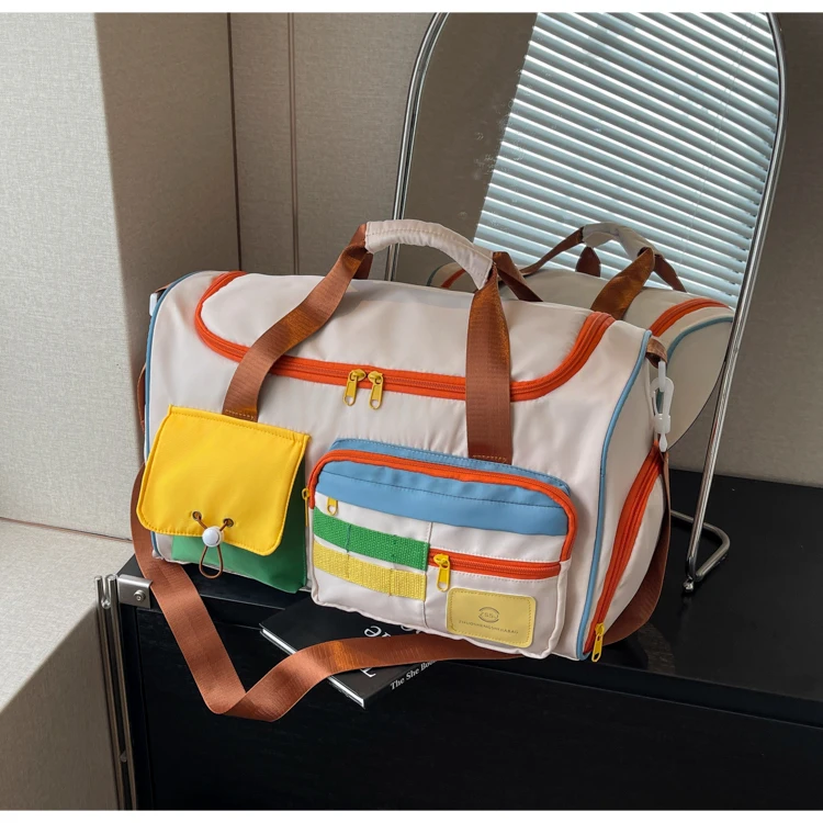 Travel Bag, Duffel Bag Cosmetics Bag, Professional Fitness Bag, Yoga Swimming Training Backpack, Satchel Shoulder Crossbody Tote Bag, Suitable for Men and Women