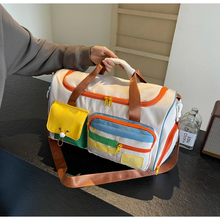 Travel Bag, Duffel Bag Cosmetics Bag, Professional Fitness Bag, Yoga Swimming Training Backpack, Satchel Shoulder Crossbody Tote Bag, Suitable for Men and Women