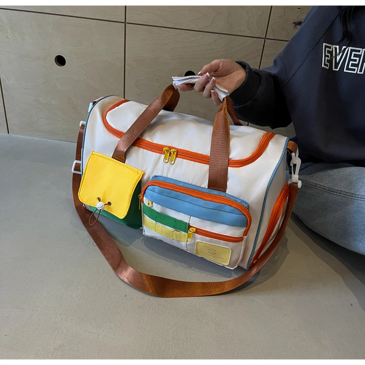 Travel Bag, Duffel Bag Cosmetics Bag, Professional Fitness Bag, Yoga Swimming Training Backpack, Satchel Shoulder Crossbody Tote Bag, Suitable for Men and Women