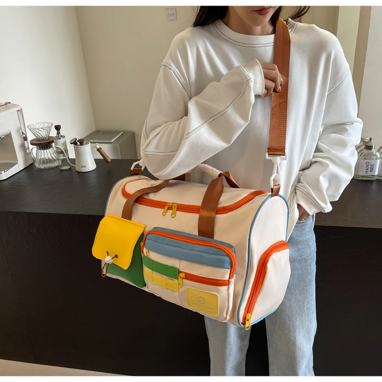 Travel Bag, Duffel Bag Cosmetics Bag, Professional Fitness Bag, Yoga Swimming Training Backpack, Satchel Shoulder Crossbody Tote Bag, Suitable for Men and Women