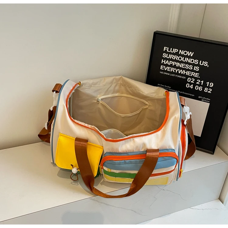 Travel Bag, Duffel Bag Cosmetics Bag, Professional Fitness Bag, Yoga Swimming Training Backpack, Satchel Shoulder Crossbody Tote Bag, Suitable for Men and Women