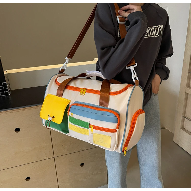 Travel Bag, Duffel Bag Cosmetics Bag, Professional Fitness Bag, Yoga Swimming Training Backpack, Satchel Shoulder Crossbody Tote Bag, Suitable for Men and Women