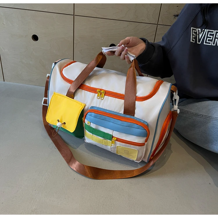 Travel Bag, Duffel Bag Cosmetics Bag, Professional Fitness Bag, Yoga Swimming Training Backpack, Satchel Shoulder Crossbody Tote Bag, Suitable for Men and Women