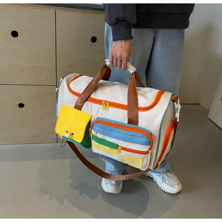 Travel Bag, Duffel Bag Cosmetics Bag, Professional Fitness Bag, Yoga Swimming Training Backpack, Satchel Shoulder Crossbody Tote Bag, Suitable for Men and Women
