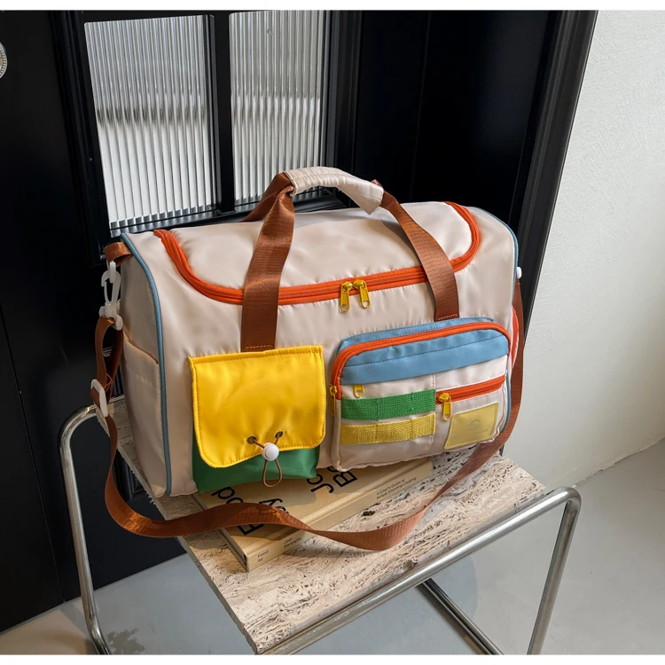 Travel Bag, Duffel Bag Cosmetics Bag, Professional Fitness Bag, Yoga Swimming Training Backpack, Satchel Shoulder Crossbody Tote Bag, Suitable for Men and Women