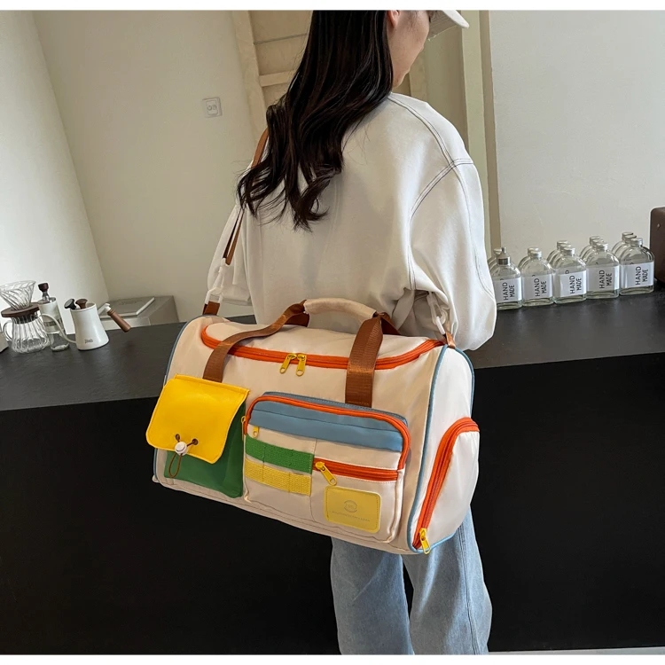 Travel Bag, Duffel Bag Cosmetics Bag, Professional Fitness Bag, Yoga Swimming Training Backpack, Satchel Shoulder Crossbody Tote Bag, Suitable for Men and Women
