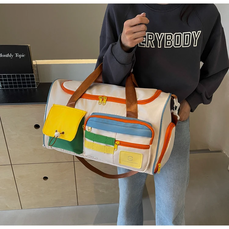 Travel Bag, Duffel Bag Cosmetics Bag, Professional Fitness Bag, Yoga Swimming Training Backpack, Satchel Shoulder Crossbody Tote Bag, Suitable for Men and Women