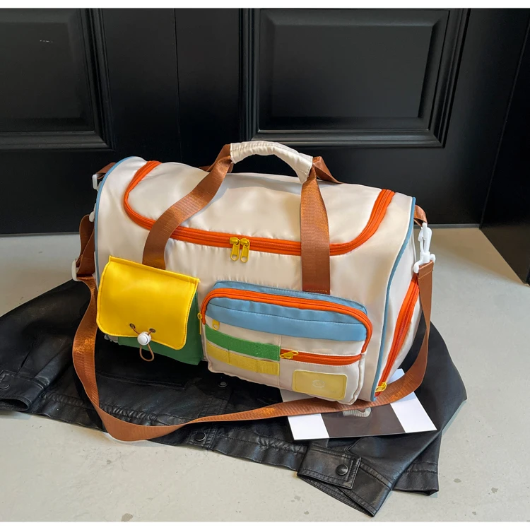 Travel Bag, Duffel Bag Cosmetics Bag, Professional Fitness Bag, Yoga Swimming Training Backpack, Satchel Shoulder Crossbody Tote Bag, Suitable for Men and Women