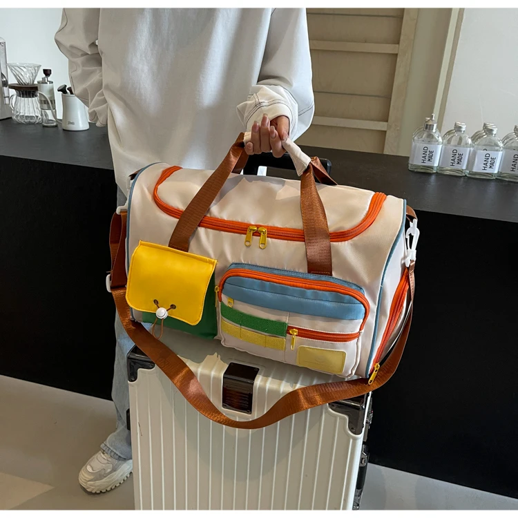 Travel Bag, Duffel Bag Cosmetics Bag, Professional Fitness Bag, Yoga Swimming Training Backpack, Satchel Shoulder Crossbody Tote Bag, Suitable for Men and Women