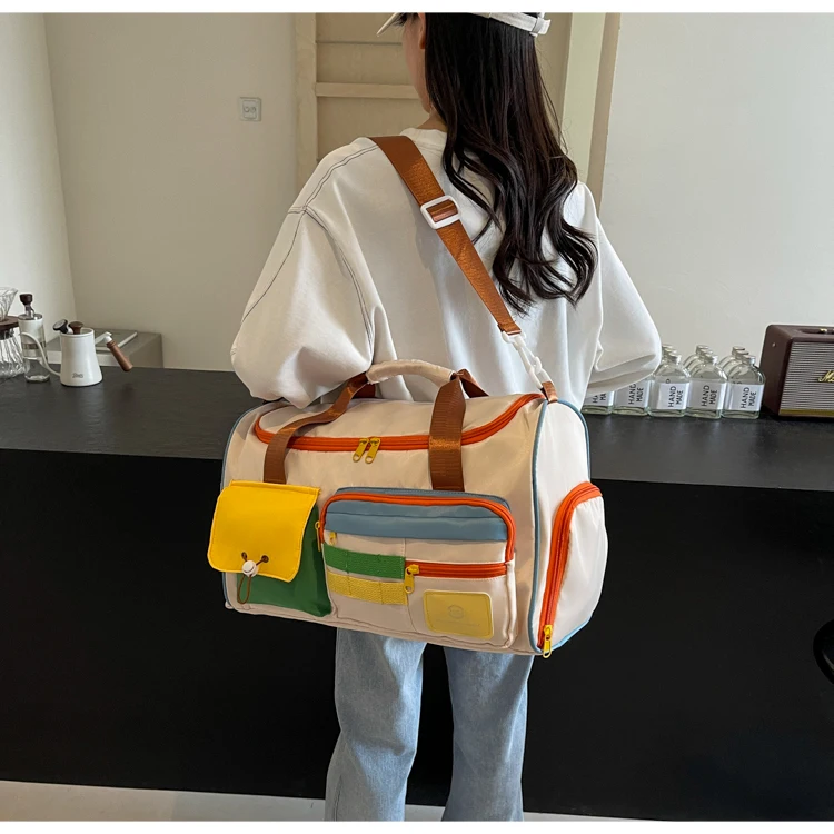 Travel Bag, Duffel Bag Cosmetics Bag, Professional Fitness Bag, Yoga Swimming Training Backpack, Satchel Shoulder Crossbody Tote Bag, Suitable for Men and Women