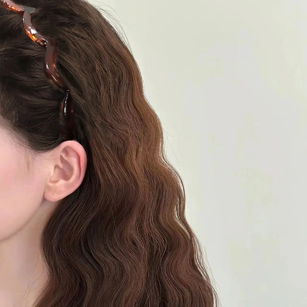1PC Zig-Zag Long Tooth Hairband Big Weave Toothed Hair Hoops Non-slip Sports Headband Washing Face Hairbands Hair Accessories