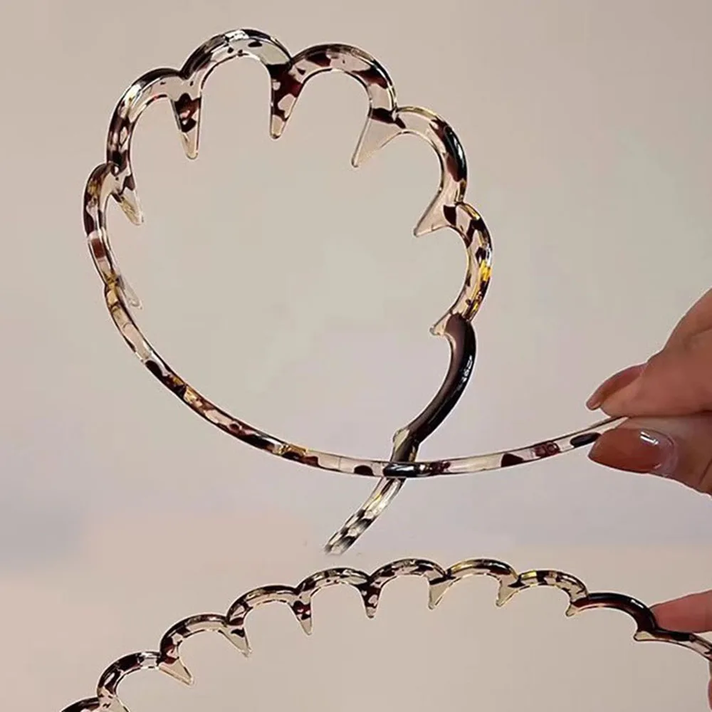 1PC Zig-Zag Long Tooth Hairband Big Weave Toothed Hair Hoops Non-slip Sports Headband Washing Face Hairbands Hair Accessories