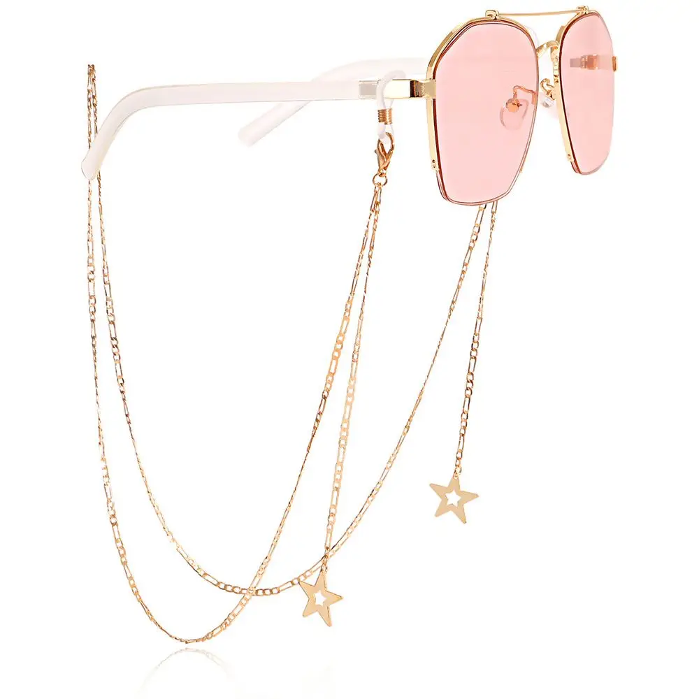 Adjustable Anti Slip Pearl Eyeglass Chain Sunglasses Antiskid Losing Chain Mask Strap Glasses Chain Face Mask Lanyard Neck Chain