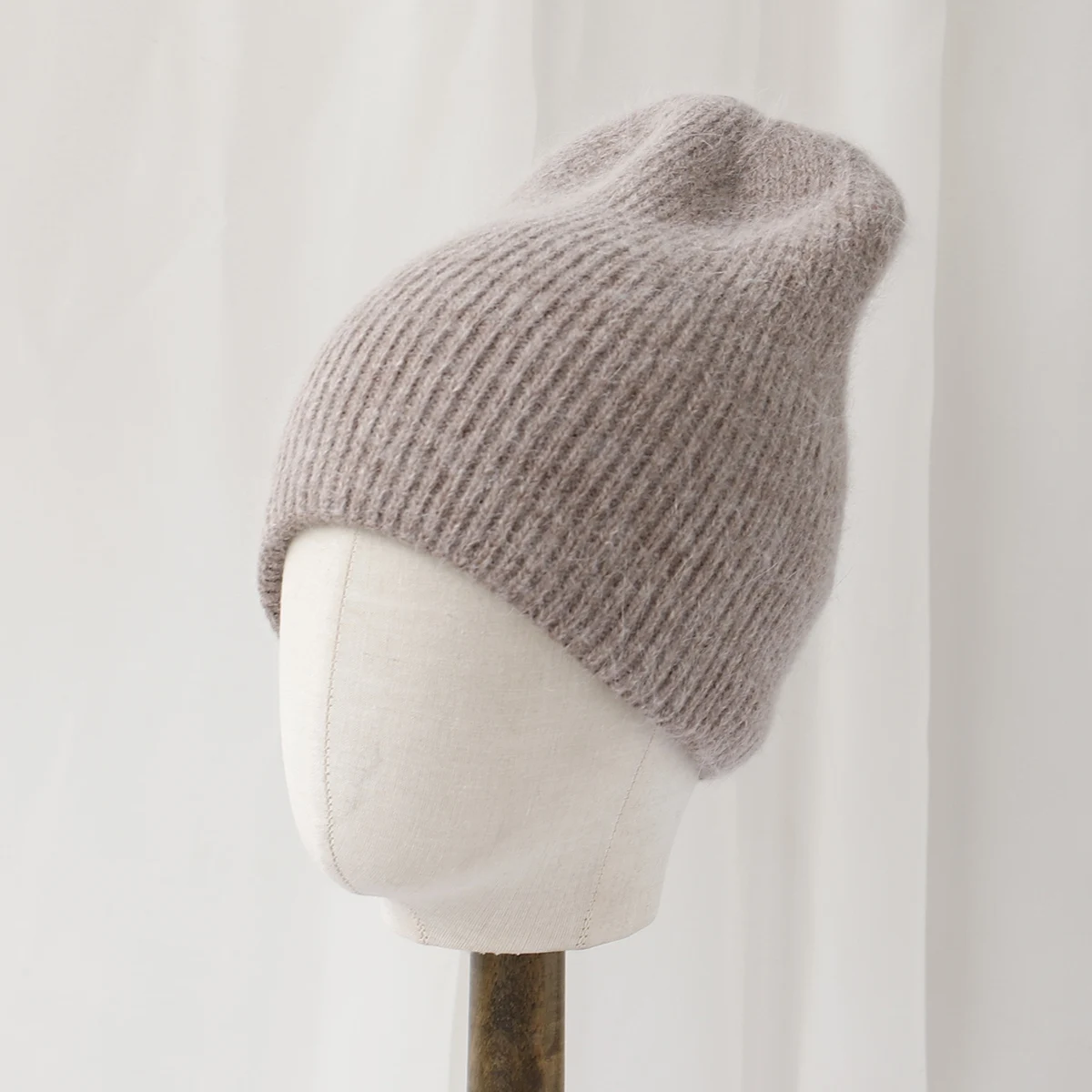 2024 color warm Thick and warm ski hat Rabbit hair knitted pullover cap Wool hats Men's hat Knitted Women Winter Hat Wholesale