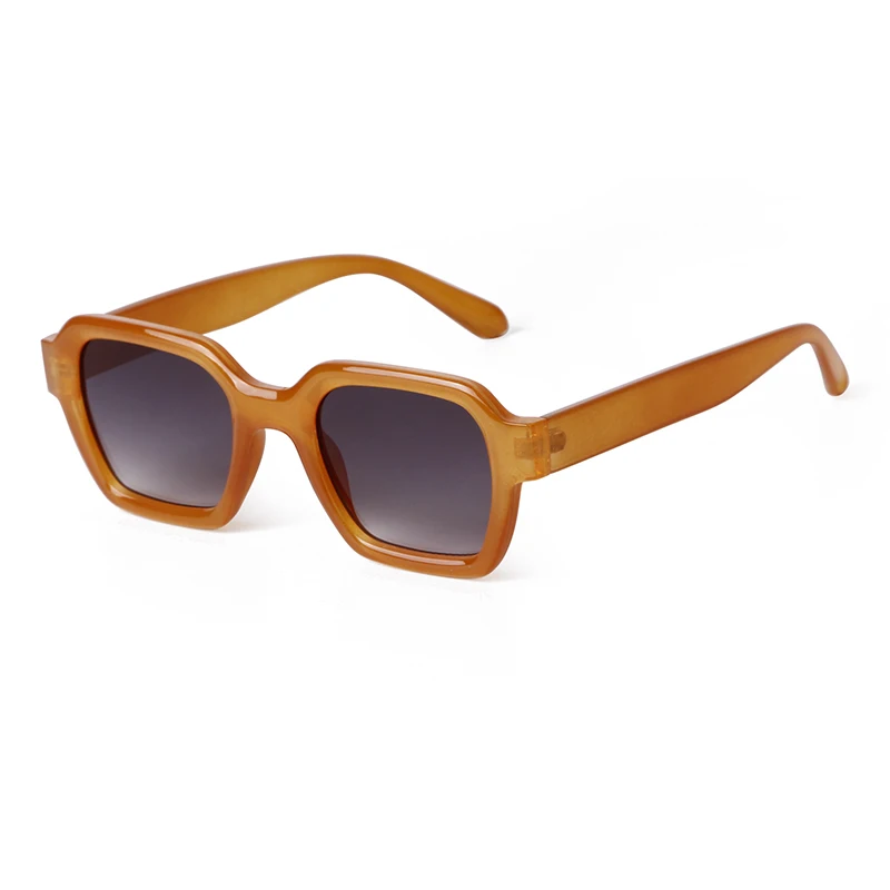STORY Retro Trendy Orange Square Sunglasses Women Men 2024 Fashion Transparent Green Frame Rectangle Sun Glasses Female Shades
