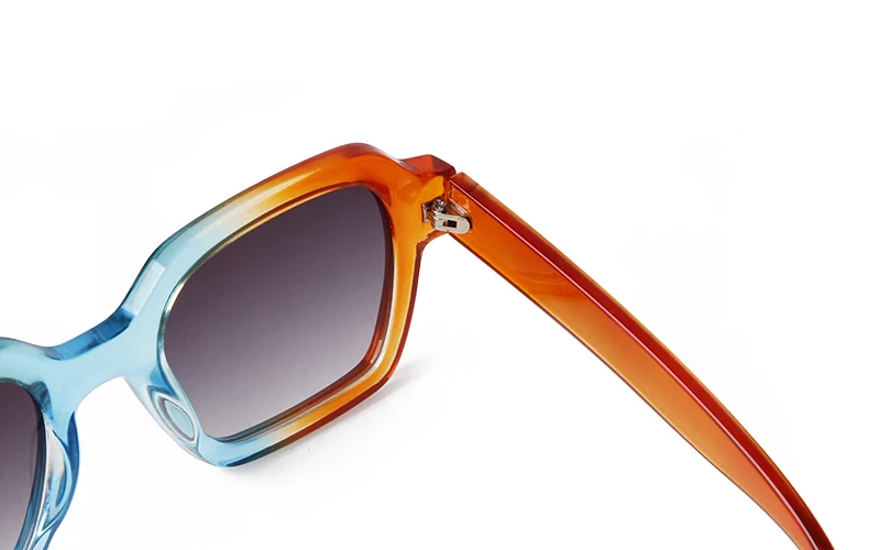 STORY Retro Trendy Orange Square Sunglasses Women Men 2024 Fashion Transparent Green Frame Rectangle Sun Glasses Female Shades