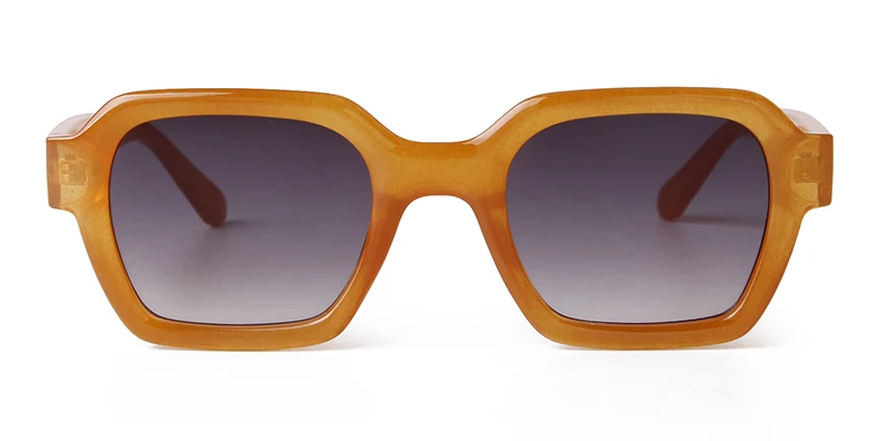 STORY Retro Trendy Orange Square Sunglasses Women Men 2024 Fashion Transparent Green Frame Rectangle Sun Glasses Female Shades