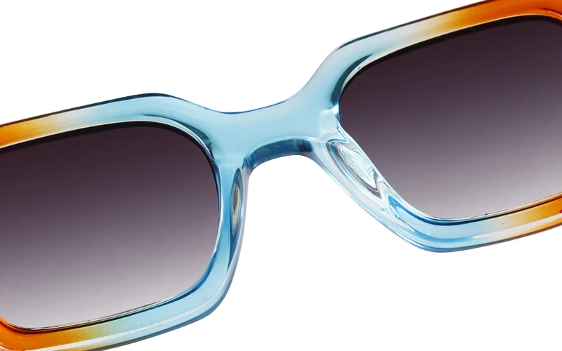STORY Retro Trendy Orange Square Sunglasses Women Men 2024 Fashion Transparent Green Frame Rectangle Sun Glasses Female Shades