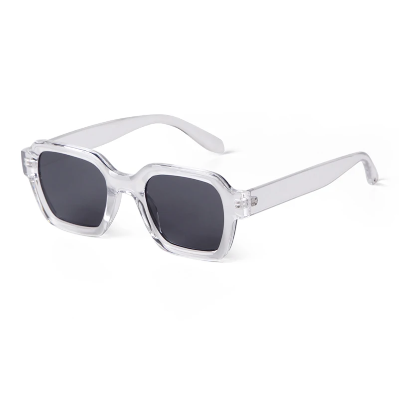 STORY Retro Trendy Orange Square Sunglasses Women Men 2024 Fashion Transparent Green Frame Rectangle Sun Glasses Female Shades