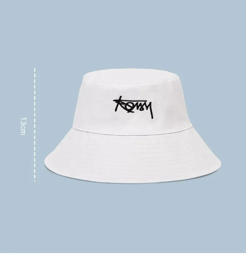 Big Head 63CM XL Size Letter Bucket Hat Men Double-Sided Women Floral Fisherman Hat Summer Casual Street Sun Hat Kids Bob Panama