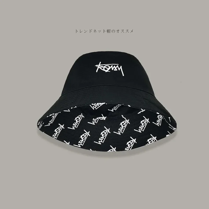 Big Head 63CM XL Size Letter Bucket Hat Men Double-Sided Women Floral Fisherman Hat Summer Casual Street Sun Hat Kids Bob Panama