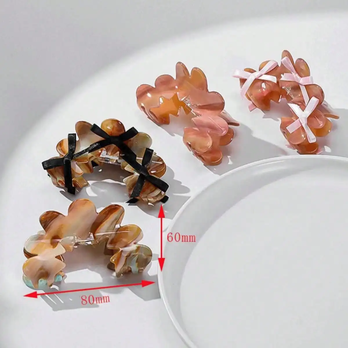 1pc elegant acetic acid hair clip, exquisite and lightweight texture, shark clip hair accessory for the back of the head