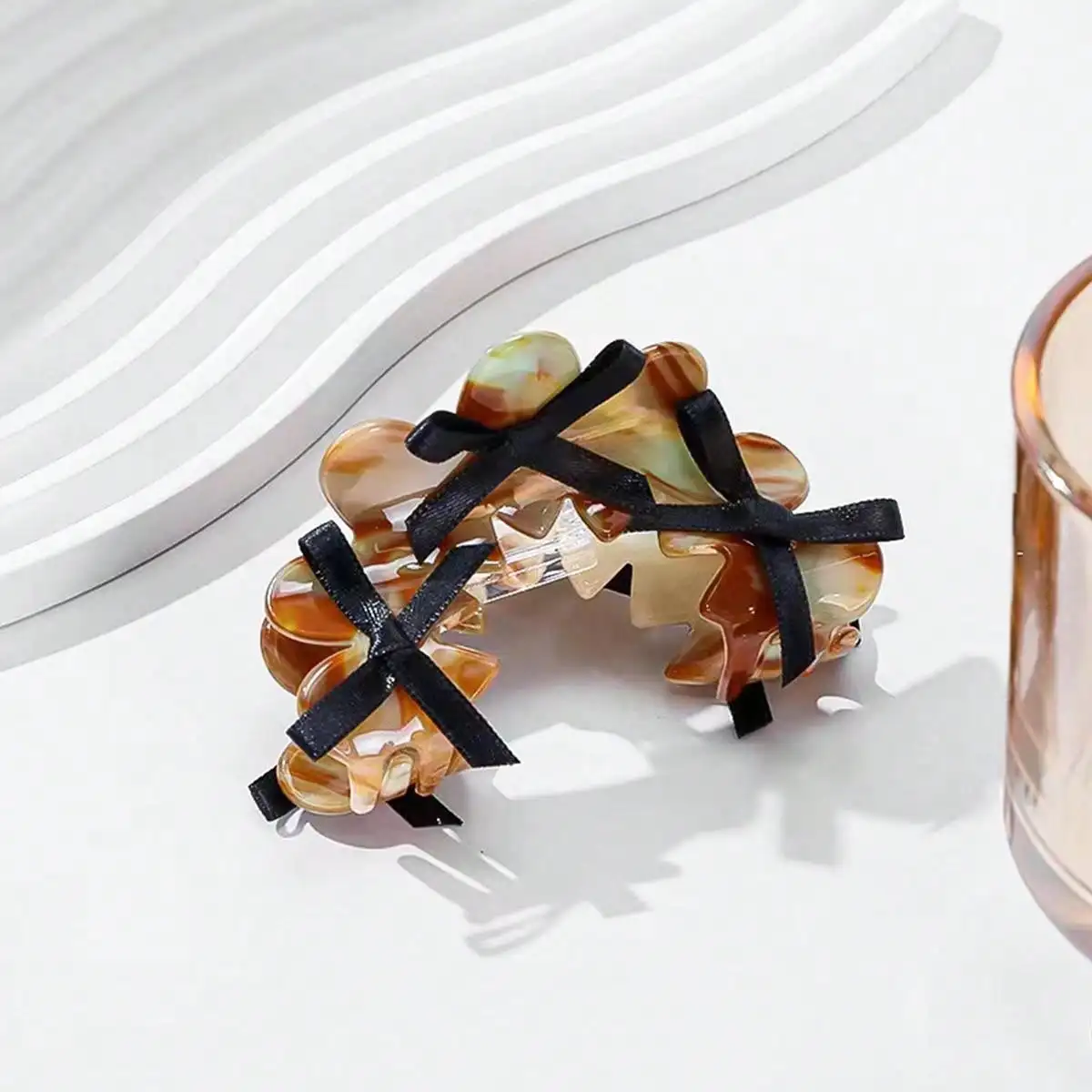 1pc elegant acetic acid hair clip, exquisite and lightweight texture, shark clip hair accessory for the back of the head