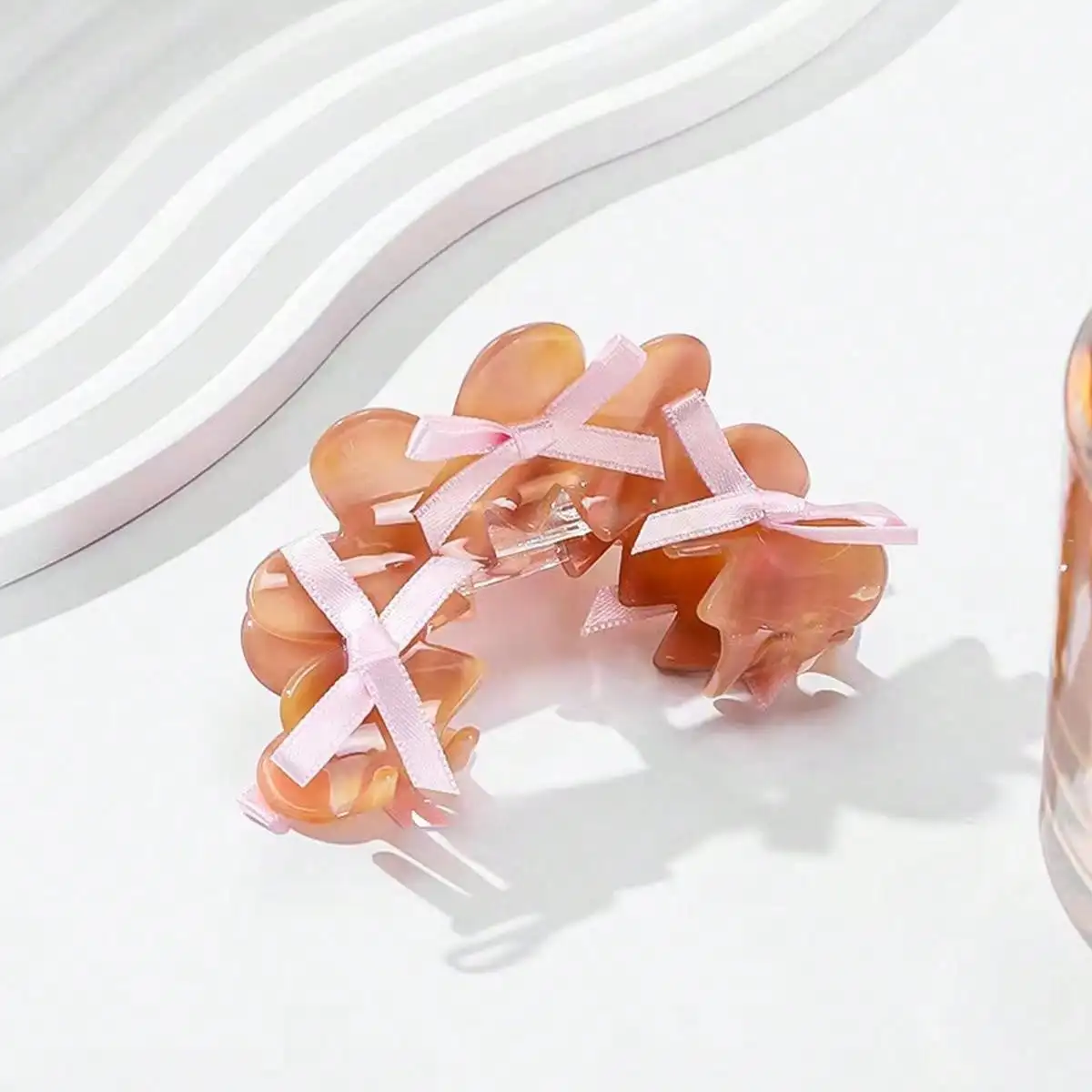 1pc elegant acetic acid hair clip, exquisite and lightweight texture, shark clip hair accessory for the back of the head